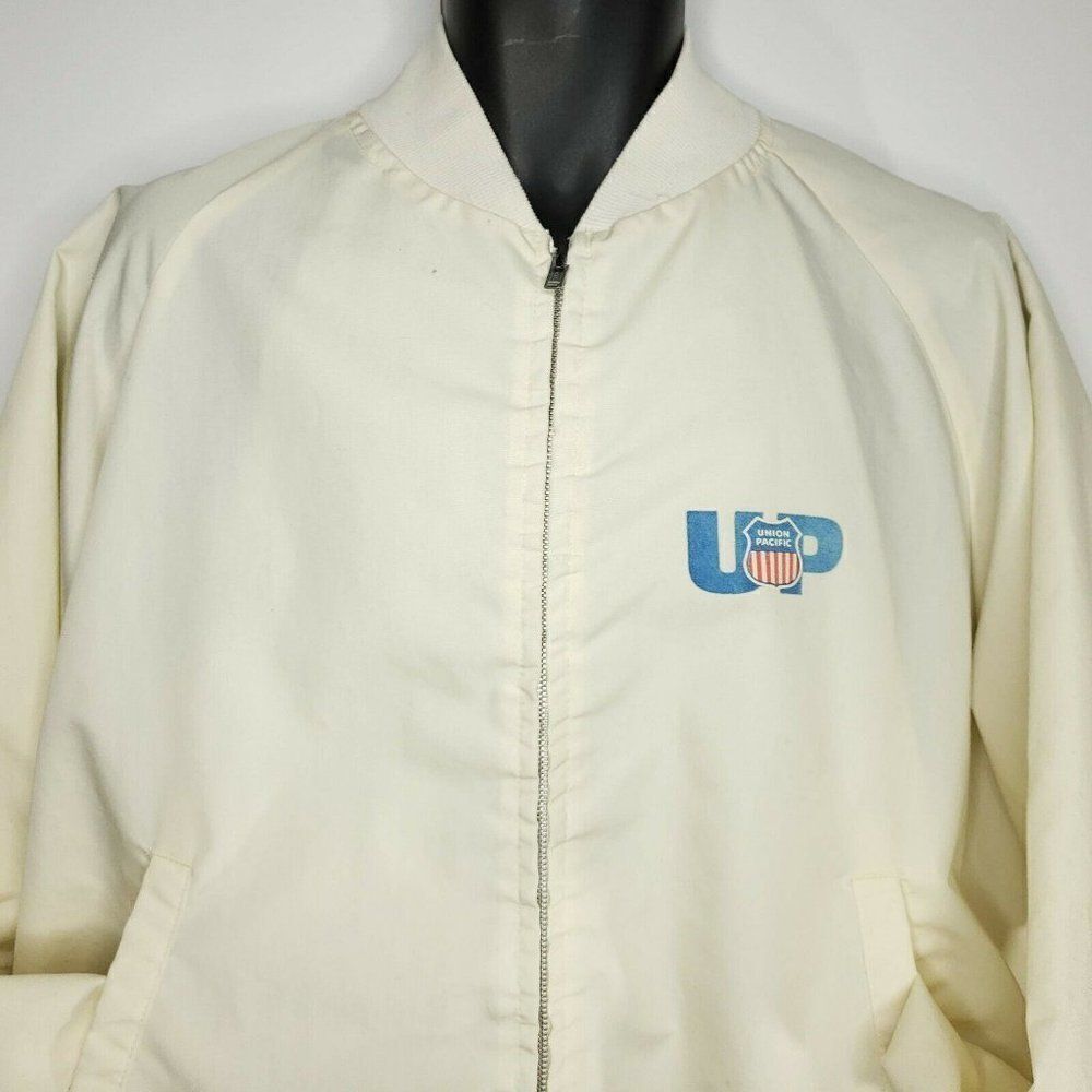 Vintage UP Union Pacific Bomber Jacket L Harringto